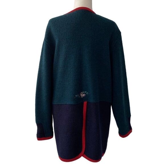 Marie Claire Vintage Floral Embroidered Cardigan - Picture 2 of 10